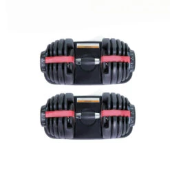 Equipo De Fitness -Equipo De Fitness 2 mancuernas ajustables power 25 24 kg par con base de almacenamiento 1