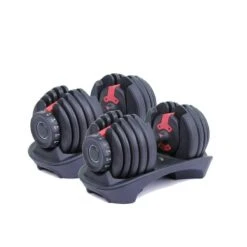 Equipo De Fitness 31 2 Mancuernas Ajustables Power 2,5-24 Kg (Par) Con Base De Almacenamiento