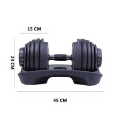 2 Mancuernas Ajustables Power 2,5-24 Kg (Par) Con Base De Almacenamiento 10 2 Mancuernas Ajustables Power 2,5-24 Kg (Par) Con Base De Almacenamiento -Equipo De Fitness 2 mancuernas ajustables power 25 24 kg par con base de almacenamiento 3