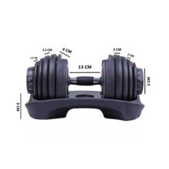 2 Mancuernas Ajustables Power 2,5-24 Kg (Par) Con Base De Almacenamiento 11 2 Mancuernas Ajustables Power 2,5-24 Kg (Par) Con Base De Almacenamiento -Equipo De Fitness 2 mancuernas ajustables power 25 24 kg par con base de almacenamiento 4