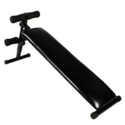 Banco Abdominales Gorilla Sports Negro Capacidad De Carga 120 Kg