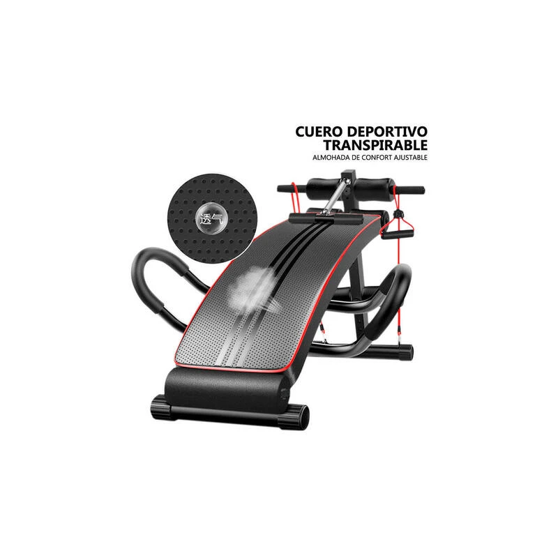 Banco Abdominales Musculación Fitness Tech Con Bandas Resistencia 6 Banco Abdominales Musculación Fitness Tech Con Bandas Resistencia - Imagen 4
