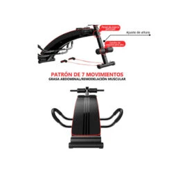 Banco Abdominales Musculación Fitness Tech Con Bandas Resistencia 11 Banco Abdominales Musculación Fitness Tech Con Bandas Resistencia -Equipo De Fitness banco abdominales musculacion fitness tech con bandas resistencia 4