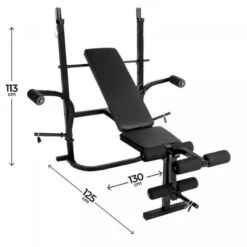 Banco De Musculación Multifuncional Con Rack Para Pesas. Ajustable Inclinable -Equipo De Fitness banco de musculacion multifuncional con rack para pesas ajustable inclinable 4
