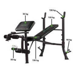 BANCO DE PESAS WB40 COMPACT WIDTH WEIGHT BENCH TUNTURI -Equipo De Fitness banco de pesas wb40 compact width weight bench tunturi 3