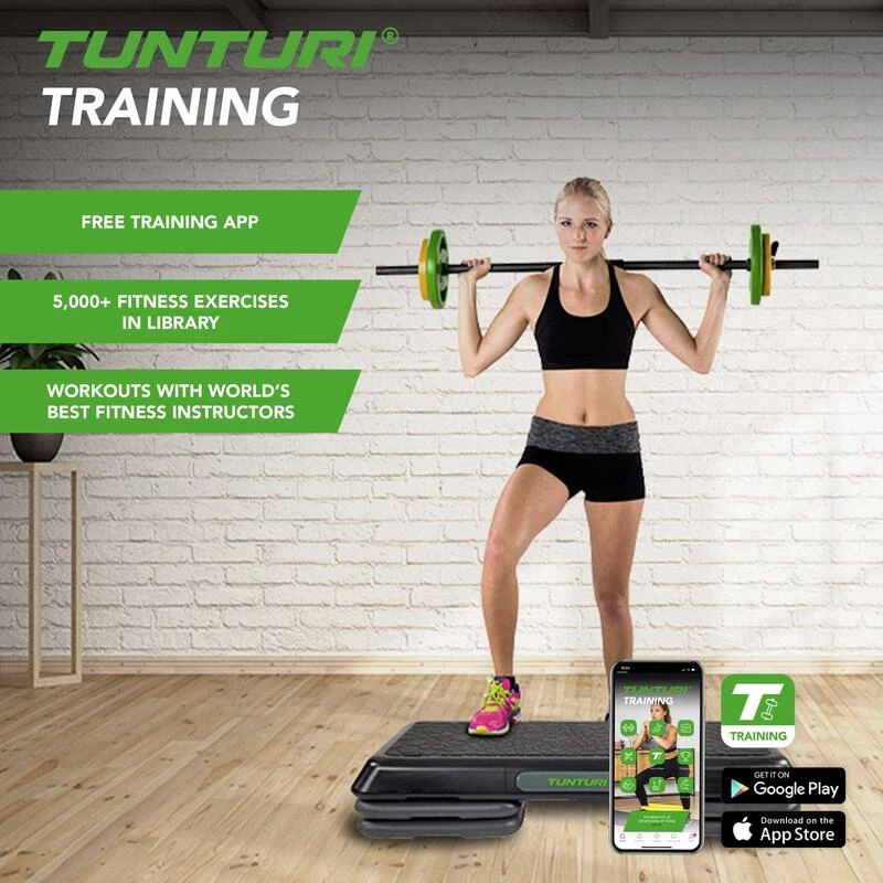 Tunturi Barra De Bombeo Aeróbico 150cm Negro 4 Tunturi Barra De Bombeo Aeróbico 150cm Negro - Imagen 2