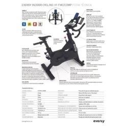 BICICLETA ESTÁTICA SPINING INDOOR H1 -Equipo De Fitness bicicleta estatica spining indoor h1 3