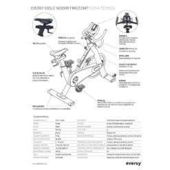 BICILETA ESTÁTICA EVERGY NRF -Equipo De Fitness bicileta estatica evergy nrf 3