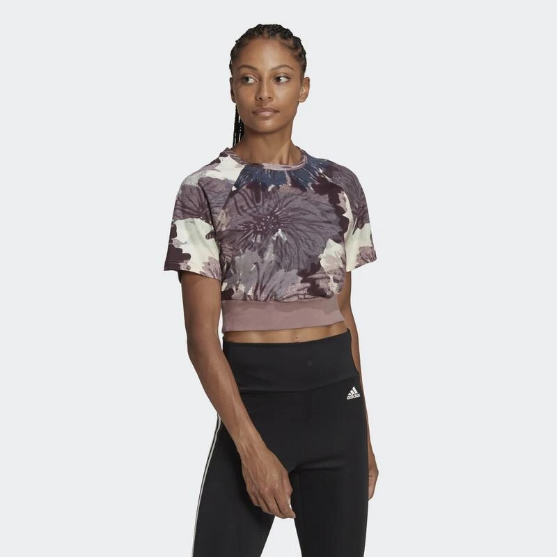 ADIDAS Camiseta Allover Print Cropped 8 ADIDAS Camiseta Allover Print Cropped - Imagen 6