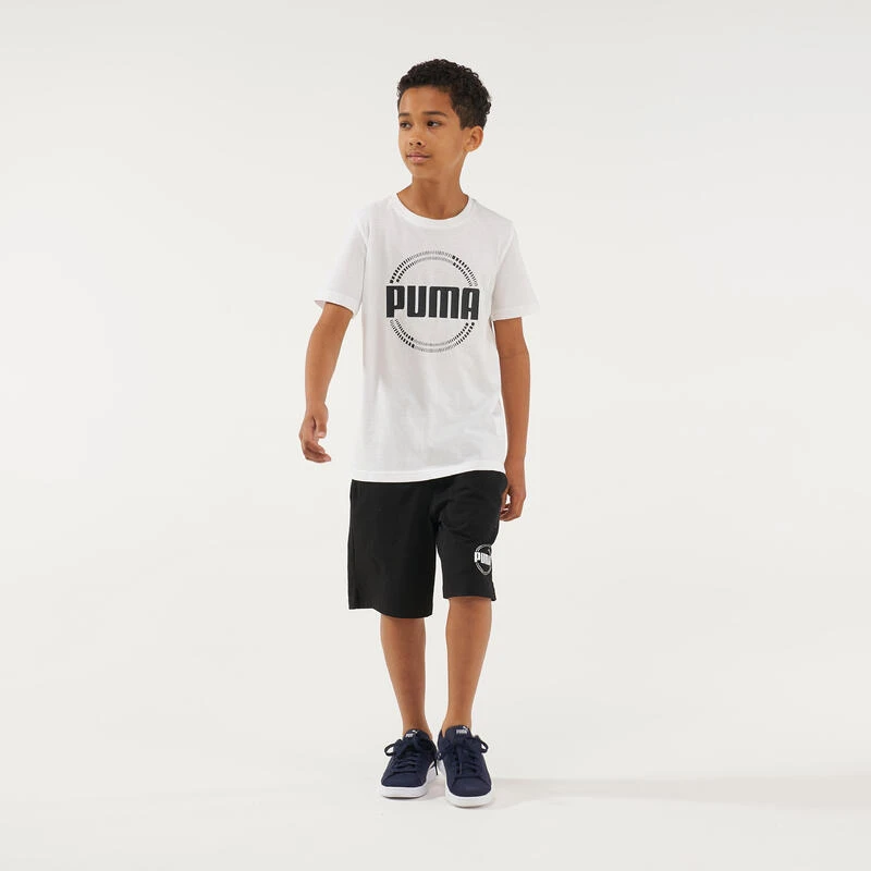 Camiseta Blanco Niños Estampado PUMA 3 Camiseta Blanco Niños Estampado PUMA