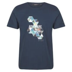 Regatta Camiseta Breezed Diseño Impreso Para Hombre Vaquero Luz De Luna