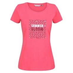Regatta Camiseta Breezed II Floral Para Mujer Rosa Tropical