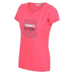 Regatta Camiseta Breezed II Floral Para Mujer Rosa Tropical -Equipo De Fitness camiseta breezed ii floral para mujer rosa tropical 3