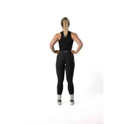 Camiseta Canalada V2 Con Cuello Alto Fitness Negra -Equipo De Fitness camiseta canalada v2 con cuello alto fitness negra 4