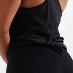 Camiseta Crosstraining Musculación Sin Mangas Tirantes Mujer Negro -Equipo De Fitness camiseta crosstraining musculacion sin mangas tirantes mujer negro 4