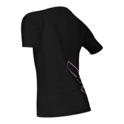 Camiseta De Manga Corta Mujer Fitness Running Cardio Negra -Equipo De Fitness camiseta de manga corta mujer fitness running cardio negra 3