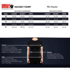 Gorilla Wear Camiseta De Manga Corta - Raleigh - Negro 12 Gorilla Wear Camiseta De Manga Corta - Raleigh - Negro -Equipo De Fitness camiseta de manga corta raleigh negro 4