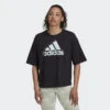ADIDAS Camiseta Essentials Multi-Colored Logo Loose Fit Cropped