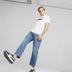 Camiseta Essentials+2 Colour Logo Hombre PUMA Blanco 11 Camiseta Essentials+2 Colour Logo Hombre PUMA Blanco -Equipo De Fitness camiseta essentials2 colour logo hombre puma blanco 4