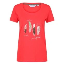 Regatta Camiseta Filandra IV Para Mujer Verde Hielo -Equipo De Fitness camiseta filandra iv para mujer rojo cielo