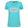 Regatta Camiseta Filandra VI De Rayas Para Mujer Turquesa