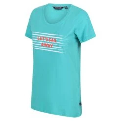 Regatta Camiseta Filandra VI De Rayas Para Mujer Turquesa -Equipo De Fitness camiseta filandra vi de rayas para mujer turquesa 3