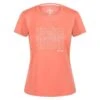 Regatta Camiseta Fingal VI Texto Para Mujer Coral Fusión -Equipo De Fitness camiseta fingal vi texto para mujer coral fusion