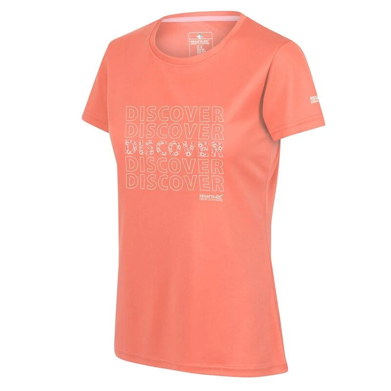Regatta Camiseta Fingal VI Texto Para Mujer Coral Fusión 6 Regatta Camiseta Fingal VI Texto Para Mujer Coral Fusión - Imagen 4