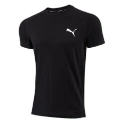 Camiseta Fitness Manga Corta Algodón Hombre Puma Negro -Equipo De Fitness camiseta fitness manga corta algodon hombre puma negro 4