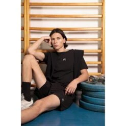 Camiseta Fitness Manga Corta Algodón Hombre Scalpers Adn 32893 Negro -Equipo De Fitness camiseta fitness manga corta algodon hombre scalpers adn 32893 negro 2