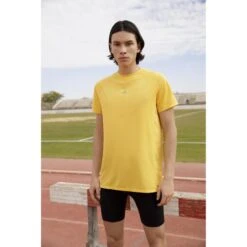 Camiseta Fitness Manga Corta Polyester Hombre Scalpersadn 32903Amarillo -Equipo De Fitness camiseta fitness manga corta polyester hombre scalpersadn 32903amarillo 2
