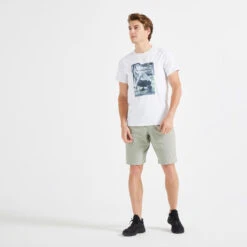 Camiseta Fitness Manga Corta Transpirable Cuello Redondo Hombre Domyos Blanco 9 Camiseta Fitness Manga Corta Transpirable Cuello Redondo Hombre Domyos Blanco -Equipo De Fitness camiseta fitness manga corta transpirable cuello redondo hombre domyos blanco 2