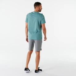 Camiseta Fitness Puma Hombre Verde Manga Corta Algodón -Equipo De Fitness camiseta fitness puma hombre verde manga corta algodon 2