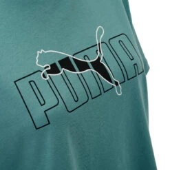Camiseta Fitness Puma Mujer Verde Manga Corta Algodón -Equipo De Fitness camiseta fitness puma mujer verde manga corta algodon 3