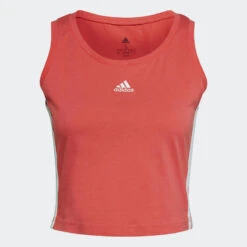 Camiseta Fitness Sin Mangas Algodón Mujer Adidas Salmón -Equipo De Fitness camiseta fitness sin mangas algodon mujer adidas salmon 4