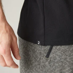 Camiseta Fitness Sin Mangas Cuello Redondo Algodón Hombre Domyos 500 Negro 12 Camiseta Fitness Sin Mangas Cuello Redondo Algodón Hombre Domyos 500 Negro -Equipo De Fitness camiseta fitness sin mangas cuello redondo algodon hombre domyos 500 negro 4