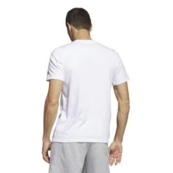 Camiseta Fitness Soft Training Adidas Hombre Blanco -Equipo De Fitness camiseta fitness soft training adidas hombre blanco 3