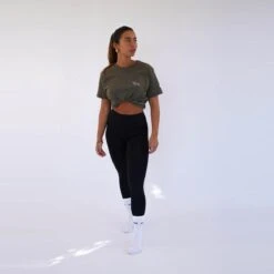 Camiseta Fitness Sostenible Manga Corta Algodón Unisex Fitplanet Seaturtle Verde -Equipo De Fitness camiseta fitness sostenible manga corta algodon unisex fitplanet seaturtle verde 3