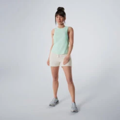 Camiseta Fitness Tirantes Cuello Redondo 500 Mujer Domyos Verde -Equipo De Fitness camiseta fitness tirantes cuello redondo 500 mujer domyos verde 3