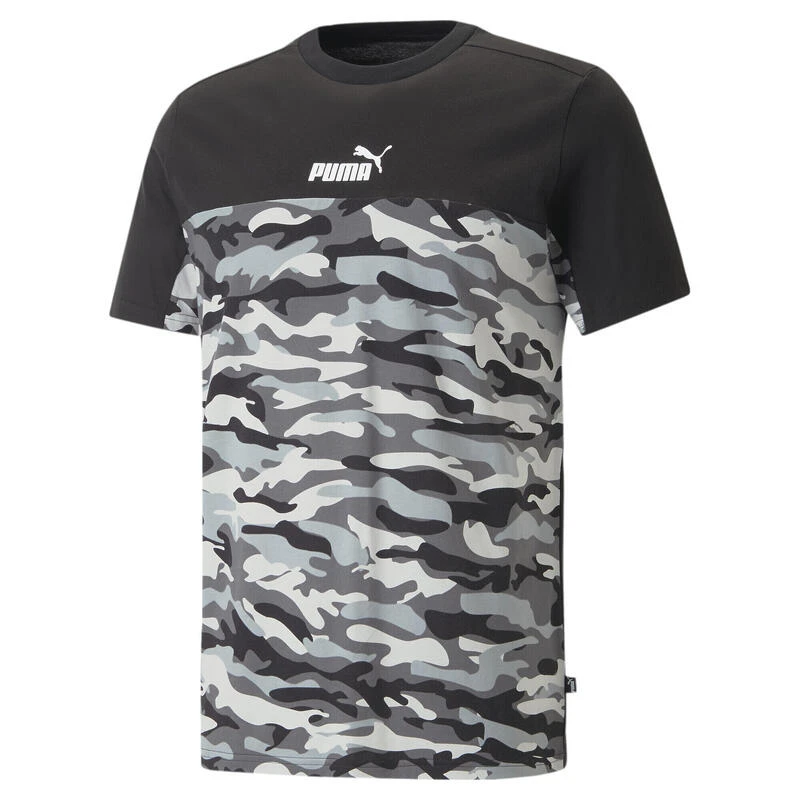 Camiseta Hombre Essentials Block Camo PUMA 3 Camiseta Hombre Essentials Block Camo PUMA