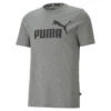 Camiseta Hombre PUMA Essentials Logo Gris -Equipo De Fitness camiseta hombre puma essentials logo gris