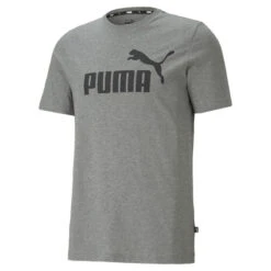 Camiseta Hombre PUMA Essentials Logo Gris