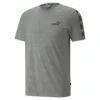 Camiseta Hombre PUMA Essentials+ Tape Gris -Equipo De Fitness camiseta hombre puma essentials tape gris