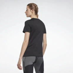 Camiseta Manga Corta Mujer Reebok Workout Ready Speedwick Negro -Equipo De Fitness camiseta manga corta mujer reebok workout ready speedwick negro 3