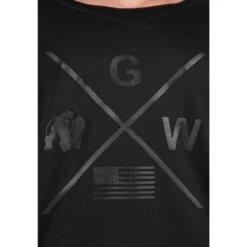 Camiseta Musculación Manga Corta Hombre GORILLA WEAR Sheldon Negro -Equipo De Fitness camiseta musculacion manga corta hombre gorilla wear sheldon negro 3