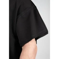 Camiseta Musculación Manga Corta Hombre GORILLA WEAR Sheldon Negro -Equipo De Fitness camiseta musculacion manga corta hombre gorilla wear sheldon negro 4