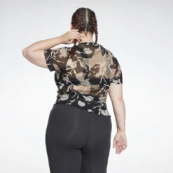 Reebok Camiseta MYT Allover Print Mesh (tallas Grandes) -Equipo De Fitness camiseta myt allover print mesh tallas grandes 3