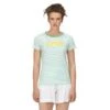 Regatta Camiseta Odalis De Rayas Para Mujer Verde Vibrante -Equipo De Fitness camiseta odalis de rayas para mujer verde vibrante