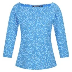 Regatta Camiseta Polexia Estampado Ditsy Para Mujer Azul Sonic