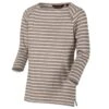 Regatta Camiseta Polina De Rayas De Manga Larga Para Mujer Nuez Moscada -Equipo De Fitness camiseta polina de rayas de manga larga para mujer nuez moscada